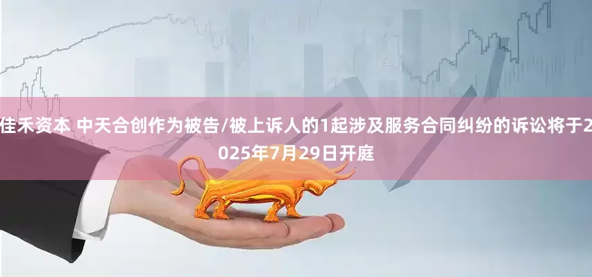 佳禾资本 中天合创作为被告/被上诉人的1起涉及服务合同纠纷的诉讼将于2025年7月29日开庭